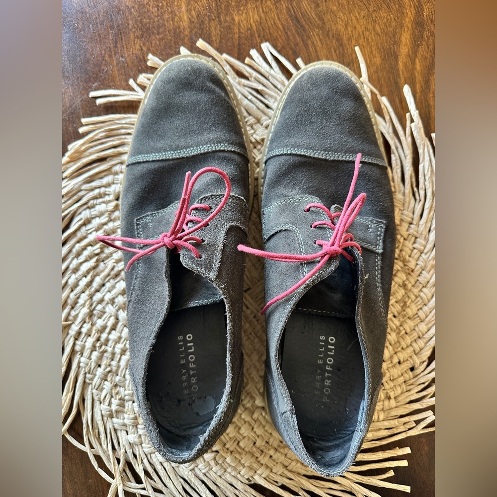 Perry Ellis Portfolio Men’s Suede Shoes 10.5